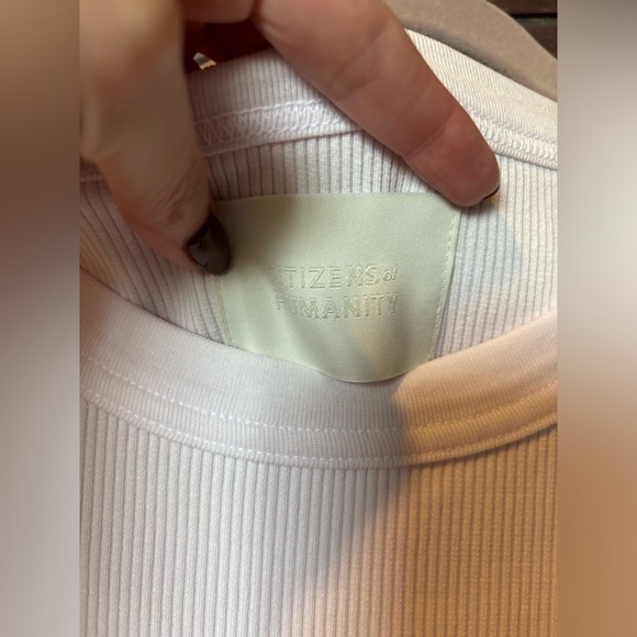 Citizens of Humanity - Isabelle Ribbed Tank - Size - L - Super Light Lilac - Picture 2 of 6